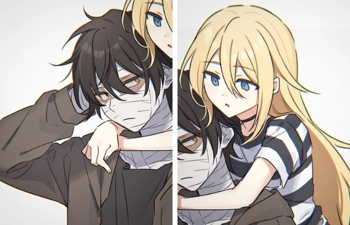 Avatar đôi nam nữ anime dành cho những cặp đôi anime lover