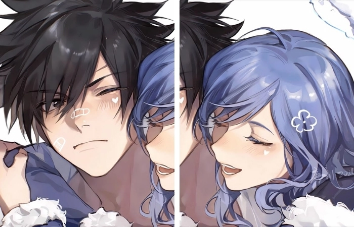 Avatar anime đôi nam nữ thể hiện sự kết nối đặc biệt