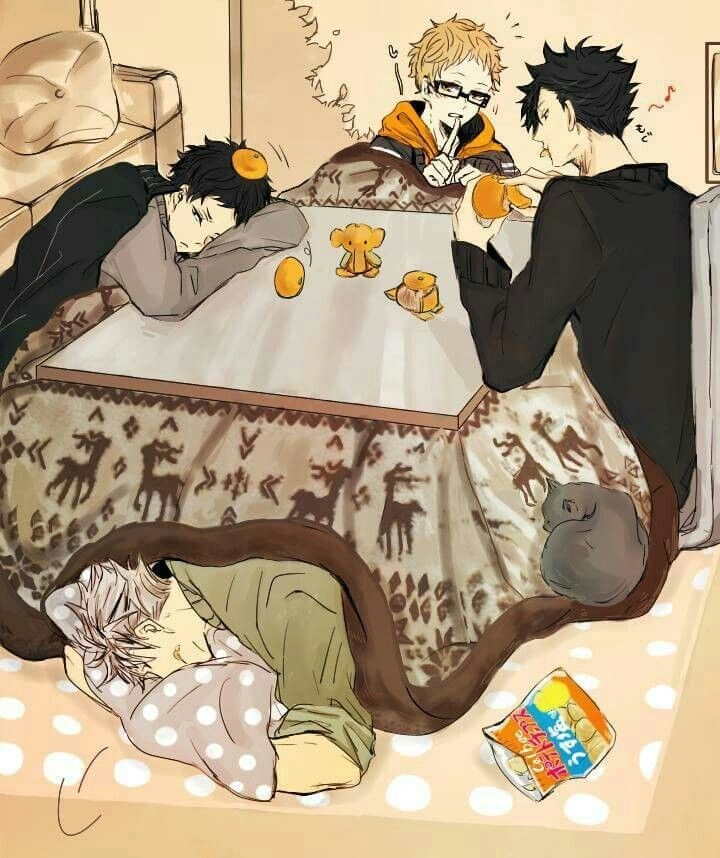 Kuroo X Tsukishima X Bokuto X Akaashi Manga bộ tứ tài năng với chiến thuật sắc bén