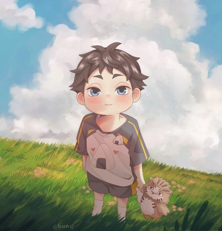 Akaashi Chibi phiên bản tí hon nhưng vẫn giữ nét điềm tĩnh đặc trưng