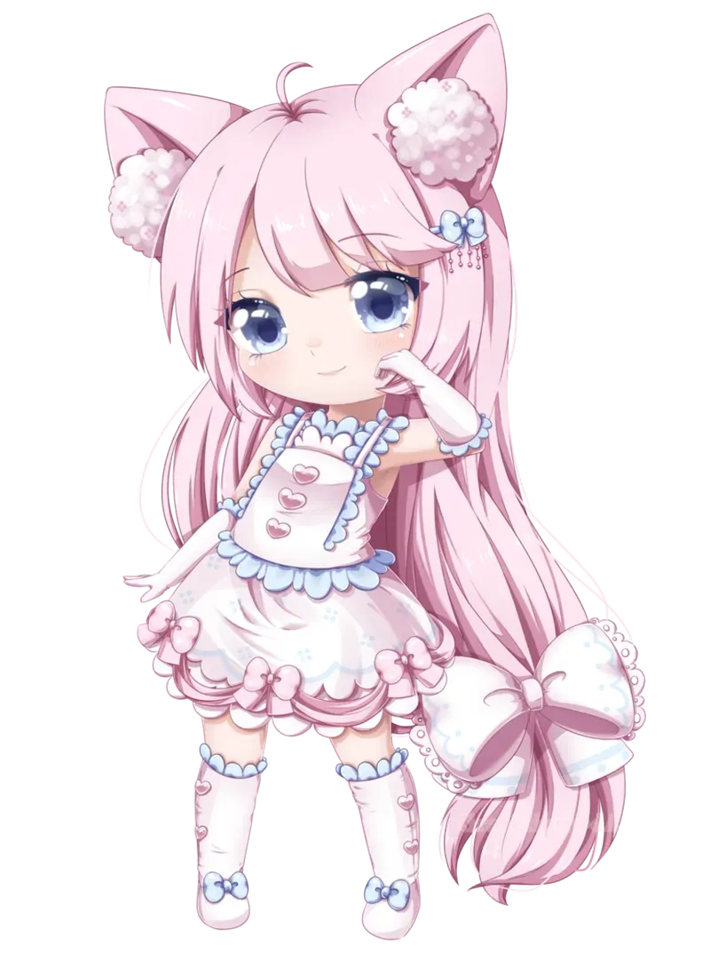 Cute chibi anime couple avatar dễ thương nhất