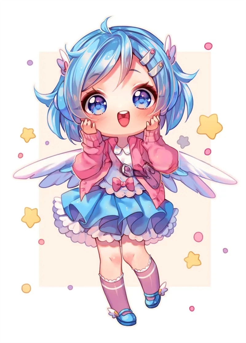 Chọn ngay avatar dễ thương ảnh chibi cute