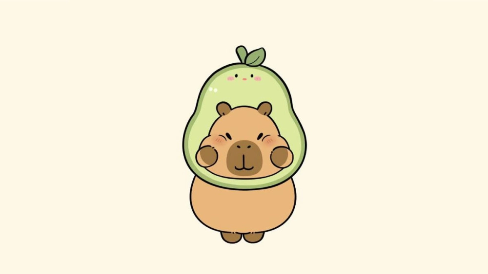 Cập nhật avatar hình nền avatar capybara chibi cute cho profile