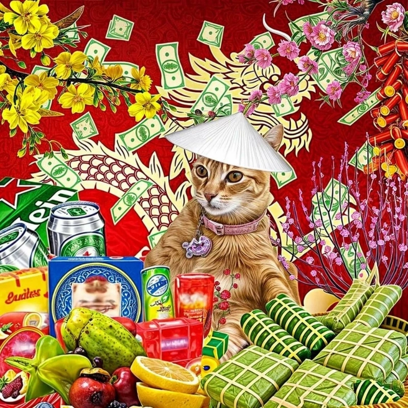 Xu hướng mới với avatar tết meme cheems siêu hài