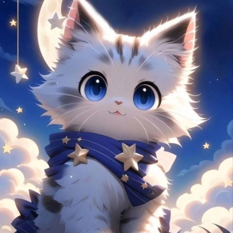 Gợi ý siêu xinh cho chibi avatar đôi bff cute mèo
