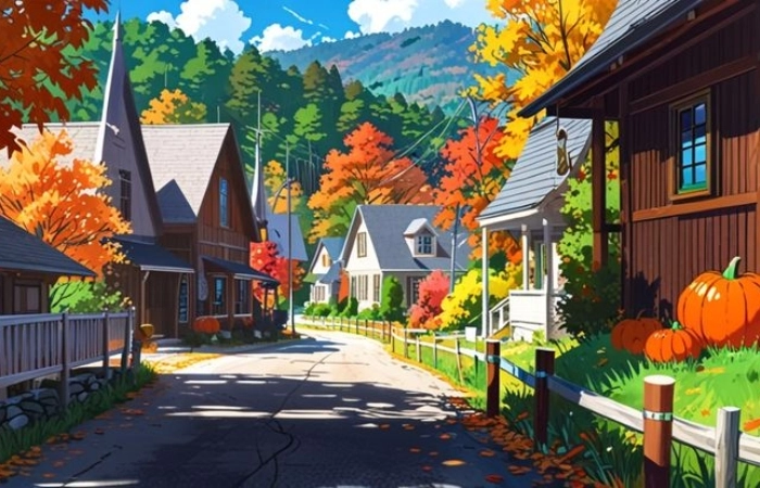 Phong cảnh thành phố tái hiện nhịp sống hiện đại, sôi động