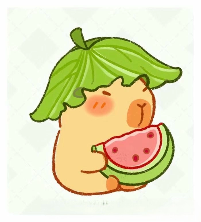 Cute chibi hình nền capybara cute chibi đáng yêu phù hợp làm hình nền
