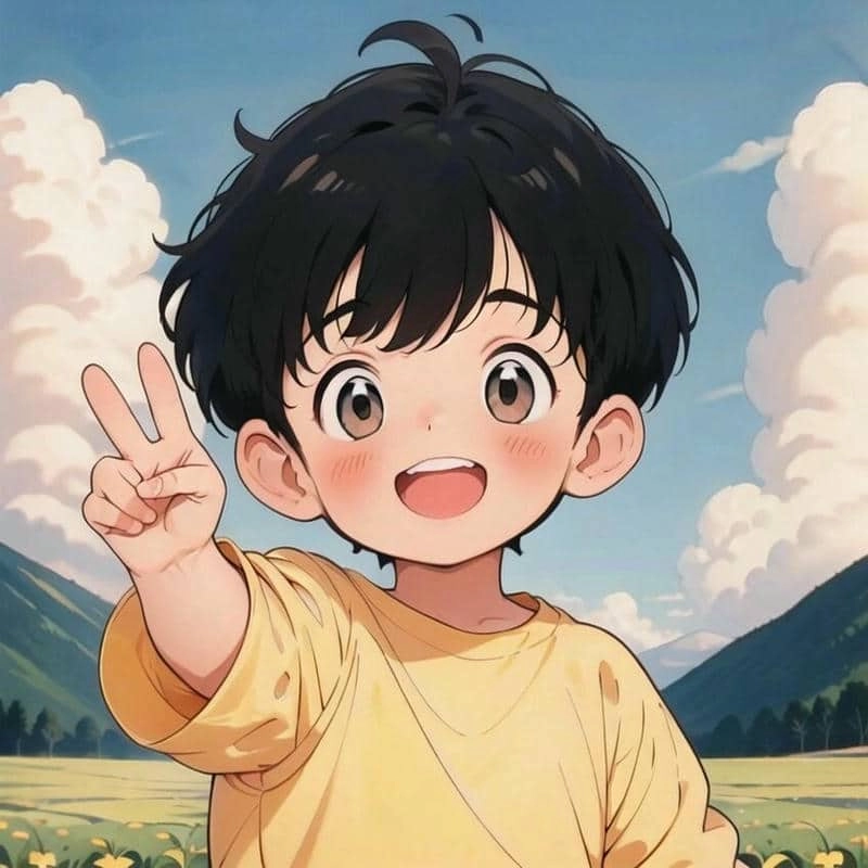 Lưu giữ khoảnh khắc qua ảnh em bé trai chibi