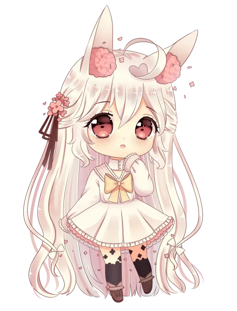Ngắm nhìn hình nữ cute chibi đầy màu sắc