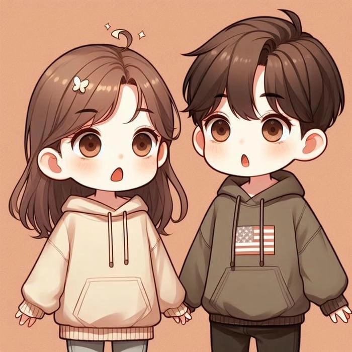 Thư viện ảnh đôi chibi cực hút mắt