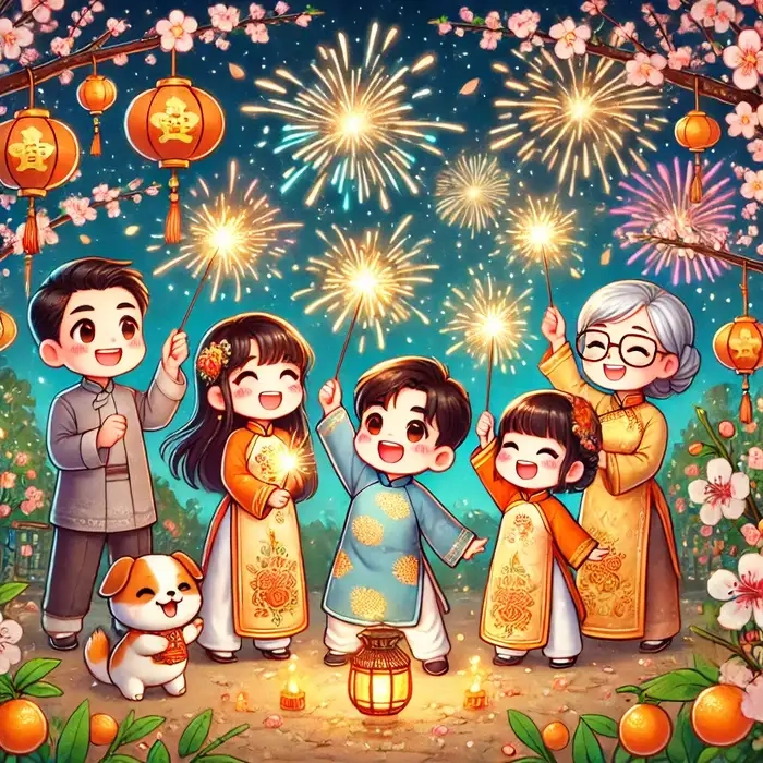 Chiêm ngưỡng những ảnh tết cute chibi xinh lung linh