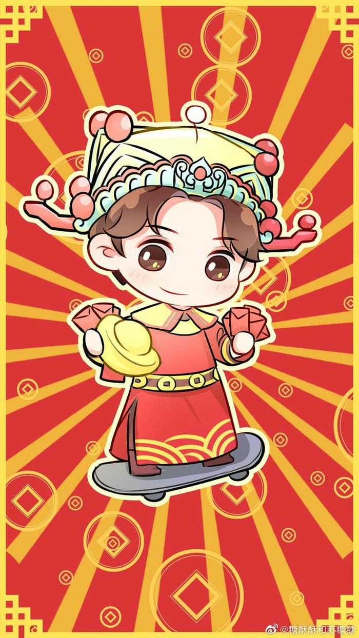 Tổng hợp nhanh các mẫu ảnh chibi ngày tết vui tươi