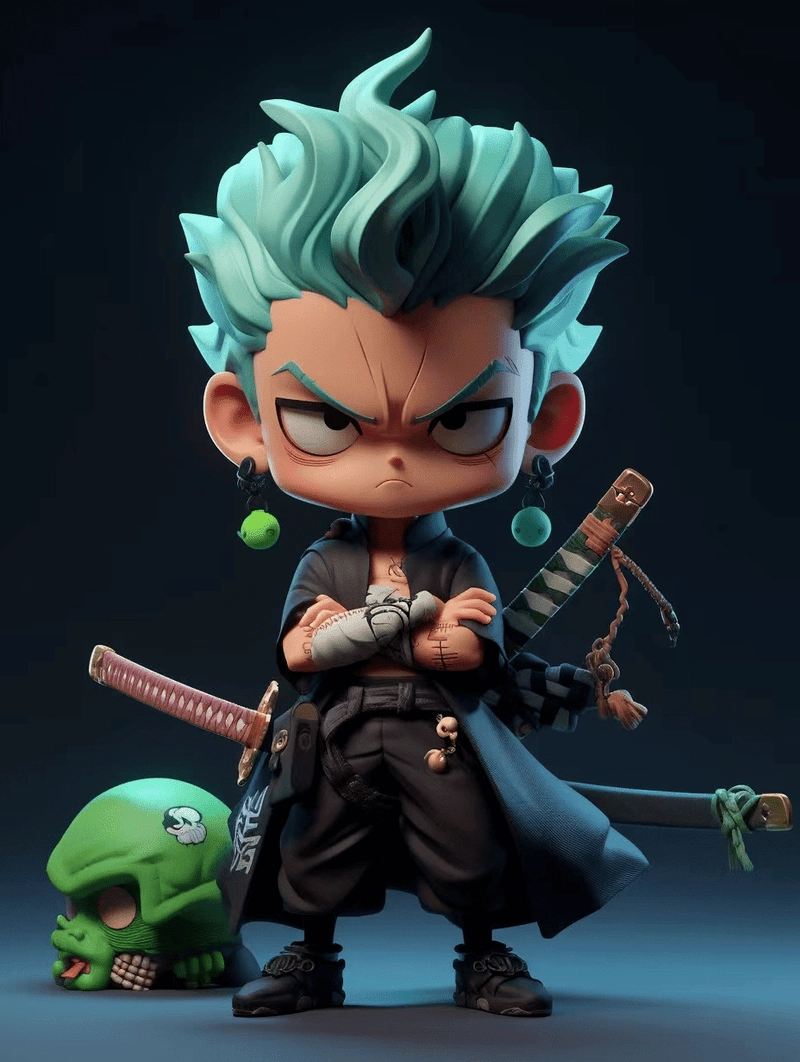Top ảnh zoro chibi ngầu nhất dành cho fan Zoro