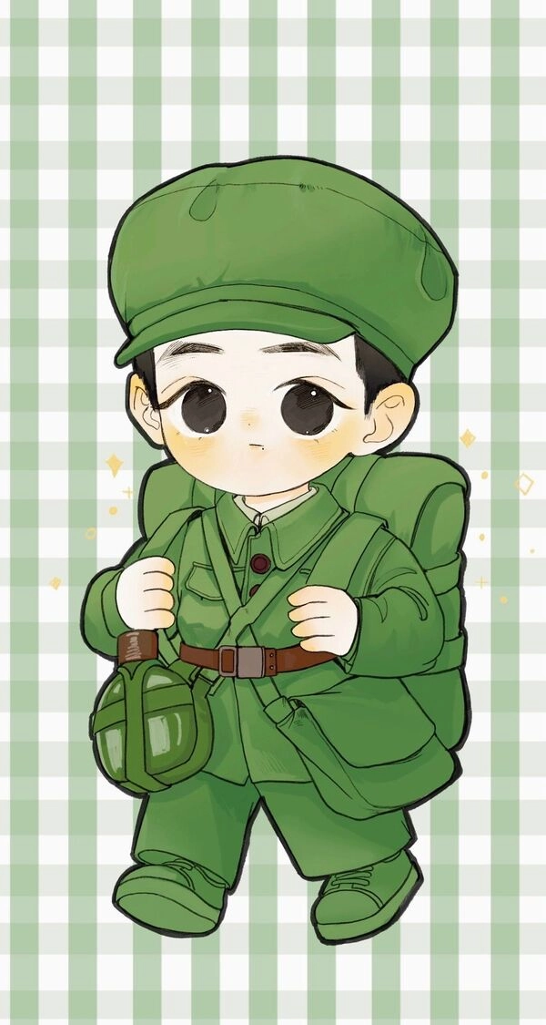 Tập vẽ dễ thương vẽ chú bộ đội chibi