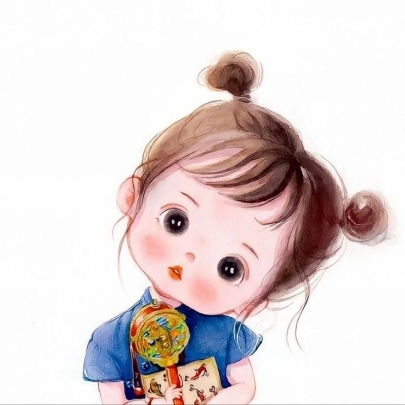 Bộ hình vẽ con gái cute dễ tải