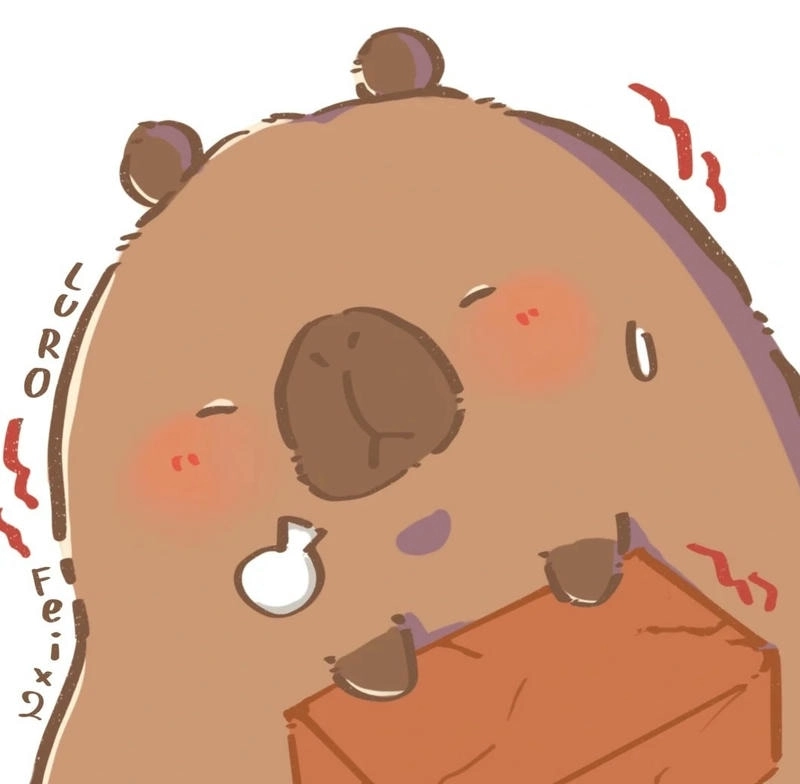 Tận hưởng chibi hình ảnh capybara chibi cực yêu