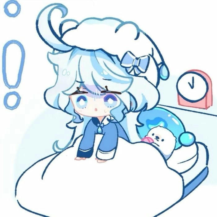 Đặt làm avatar dễ thương furina chibi pfp