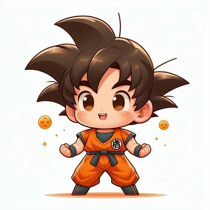 Đổi điện thoại với hình nền goku chibi đẹp