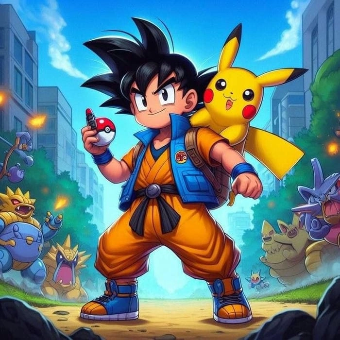 Lưu ngay loạt goku chibi gif vui nhộn