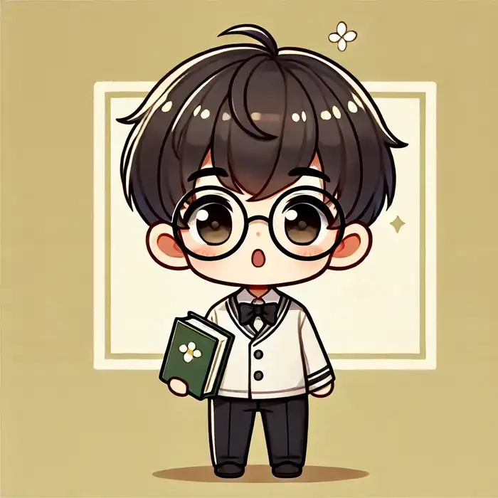 Bộ sưu tập chibi nam cute đeo kính cực cool