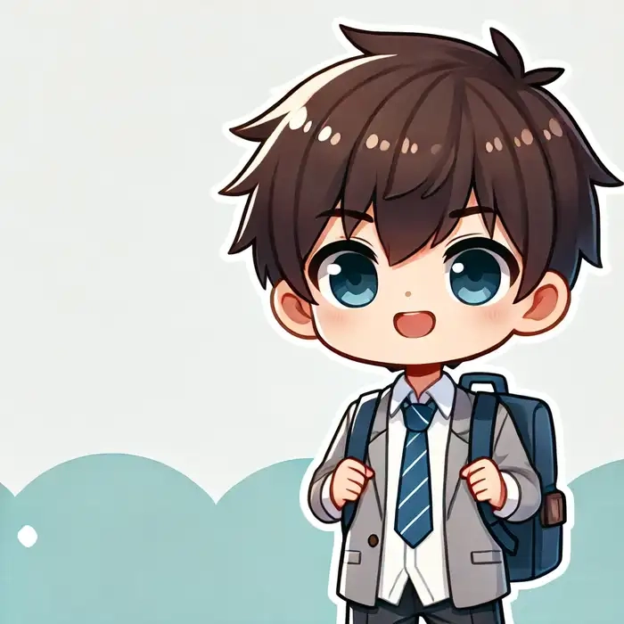 Bộ avatar chibi nam cute dễ thương hết nấc