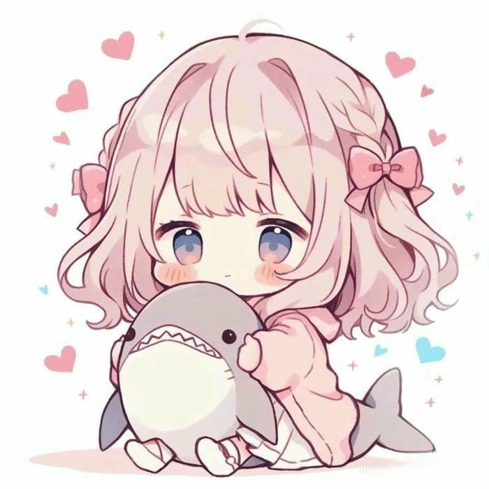 Ngắm nhìn hình ảnh chibi nữ cute màu hồng siêu dễ thương