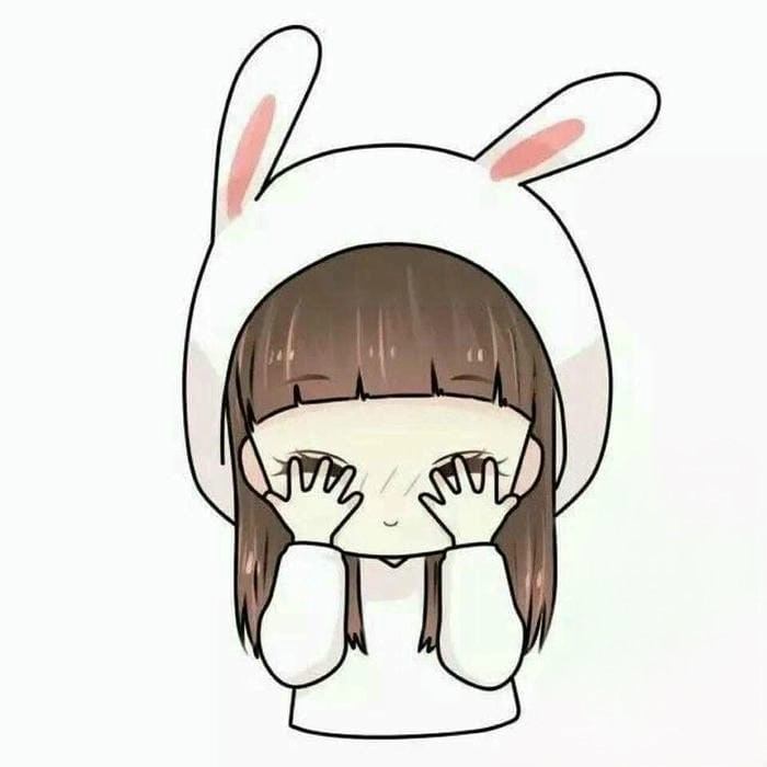 Tải về hình ảnh chibi nữ cute không màu để tô màu