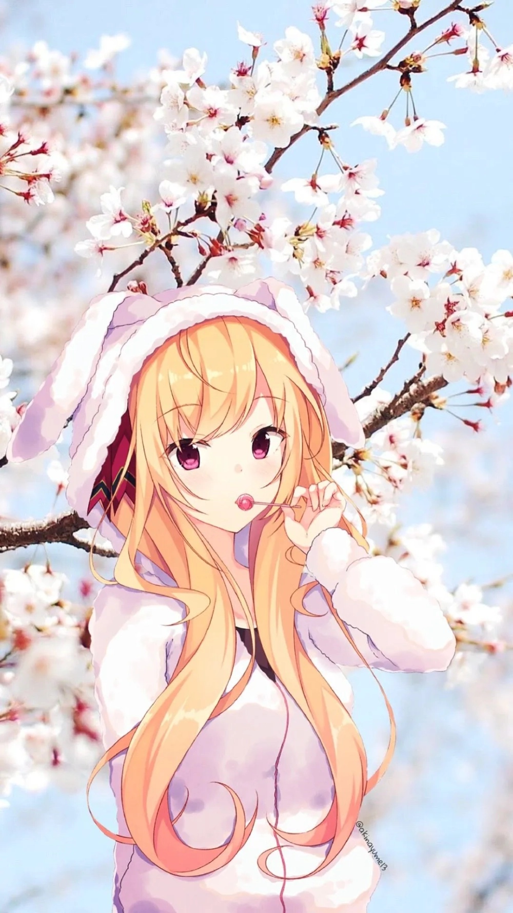 Trải nghiệm thế giới thần tiên qua hình nền anime hoa anh đào tuyệt đẹp