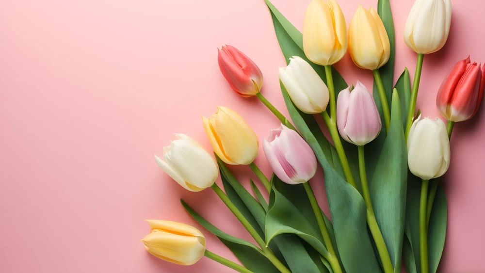 Tải ngay hình nền máy tính hoa tulip rực rỡ, sắc nét