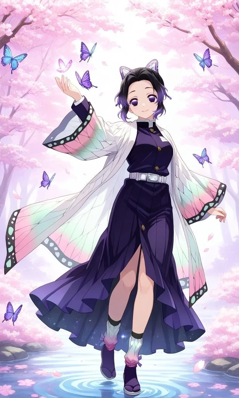 Kochou Shinobu anime nữ kiếm sĩ với nụ cười bí ẩn