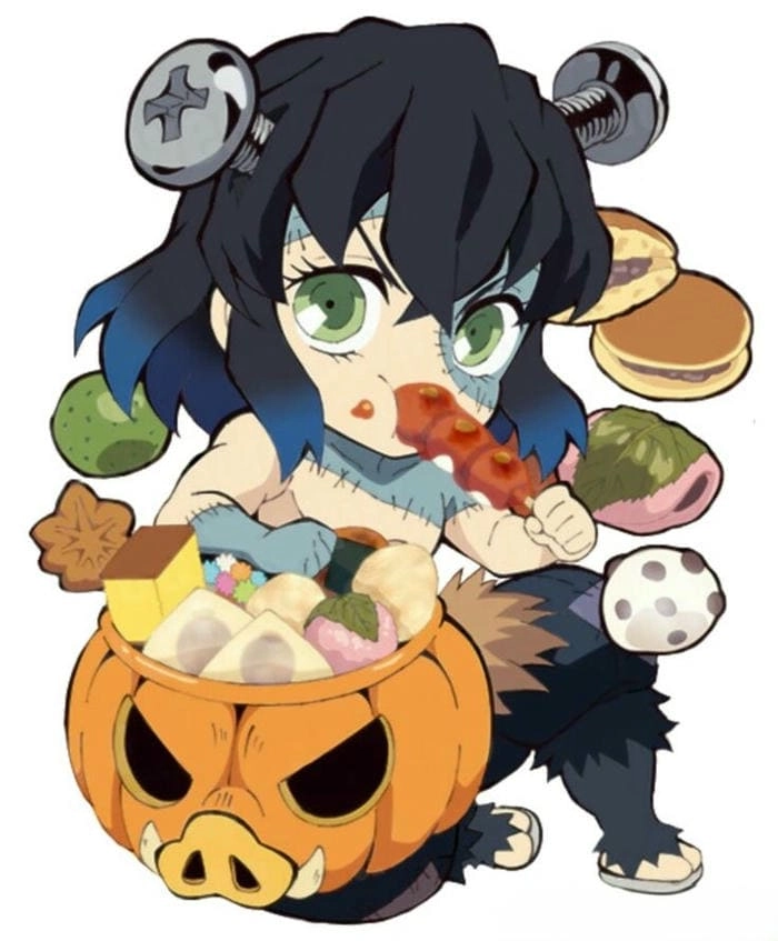 Đốn tim fan anime với inosuke cute phong cách chibi