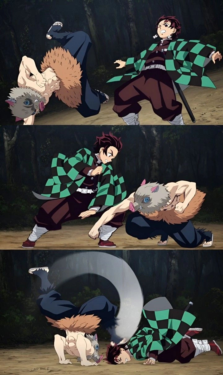 Inosuke x Tanjiro tình bạn kỳ lạ nhưng đầy gắn kết