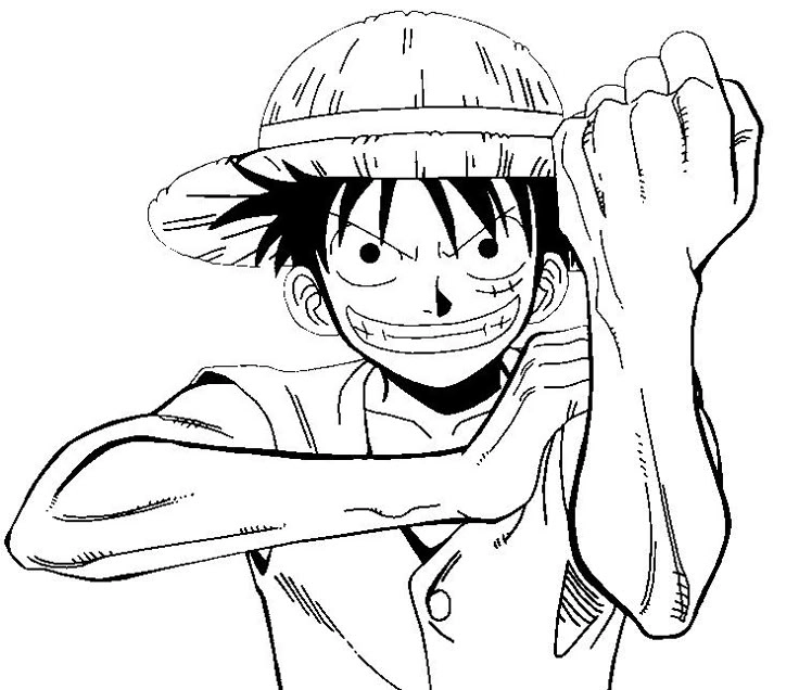 Luffy vẽ tay với nét bút đầy nghệ thuật