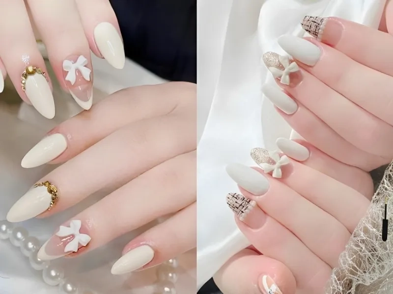 Móng tròn nhọn nhẹ nhàng nhưng không kém phần cá tính