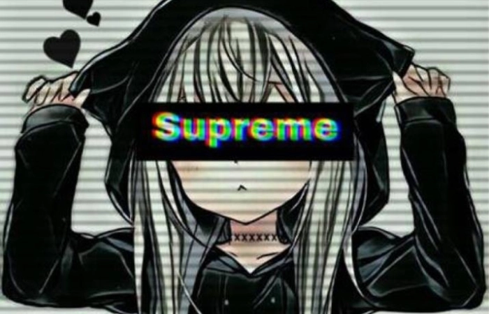Avatar ảnh anime ngầu nữ supreme thể hiện đẳng cấp và cá tính