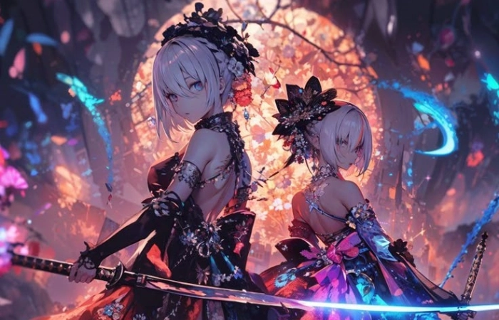 Hình anime bff ngầu thể hiện tình bạn đặc biệt trong anime