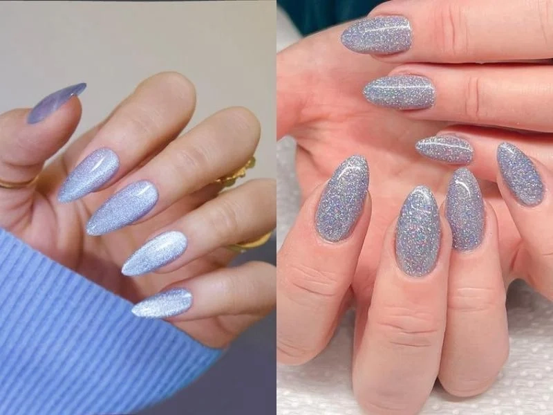 Nail mắt mèo xanh dương thời thượng dành cho nàng yêu thích sắc lạnh
