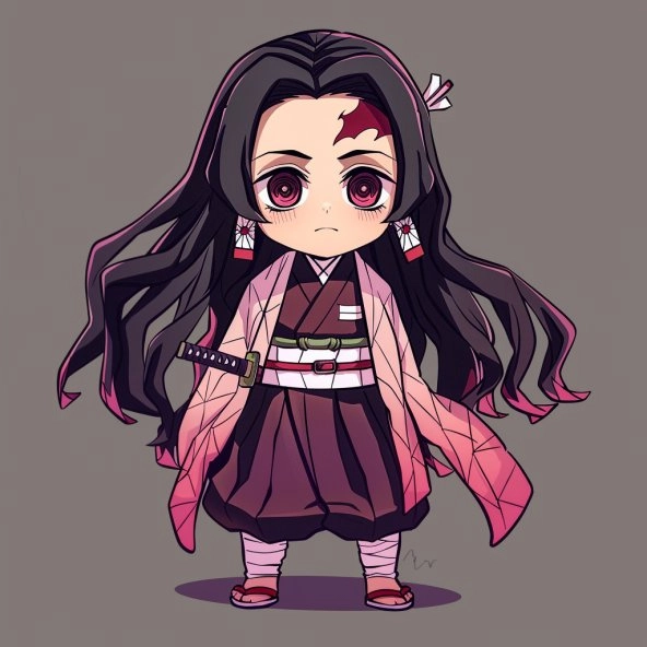 Tổng hợp ảnh nezuko chibi dễ vẽ cho bạn trẻ