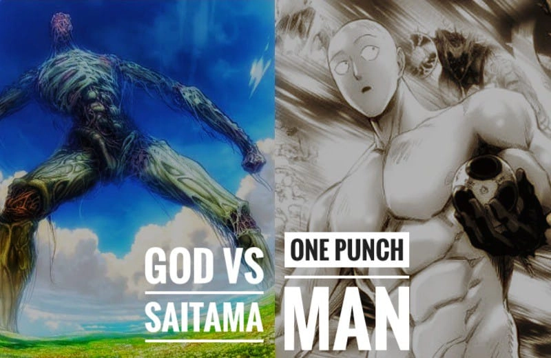 God vs Saitama cuộc đối đầu giữa thực thể thần thánh và anh hùng bất bại