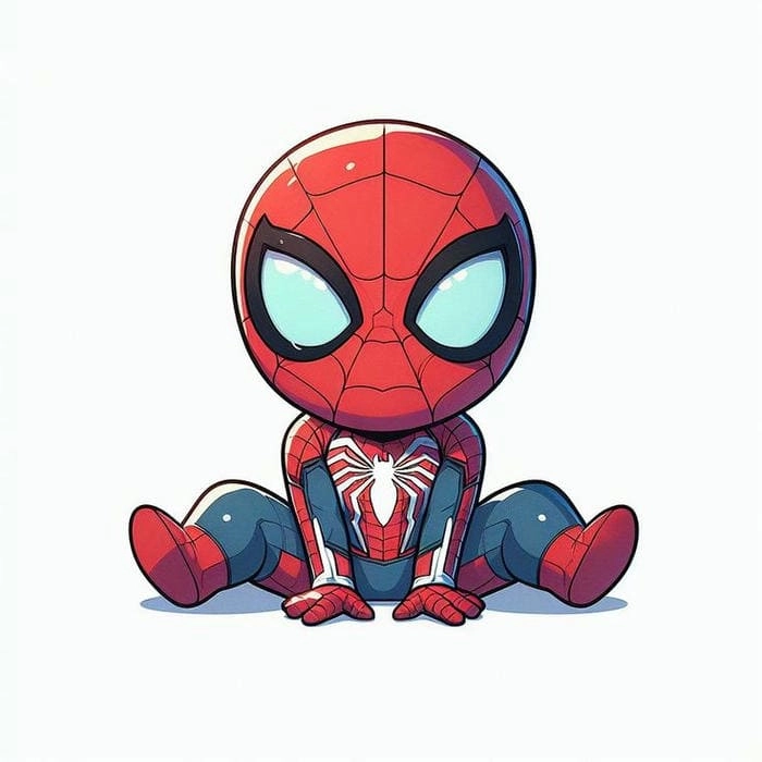 Tải ngay spider man chibi png không nền