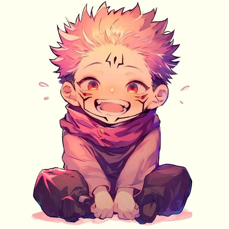 Sukuna chibi cute dù nhỏ bé nhưng vẫn mang khí chất bá đạo