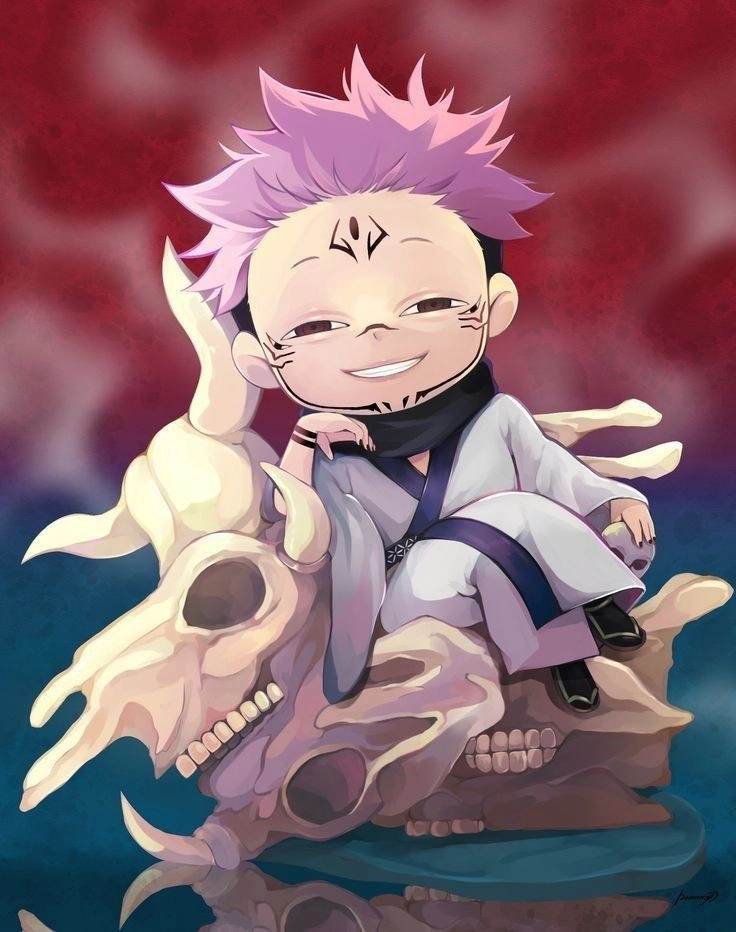 Hình ảnh Sukuna chibi quỷ vương phiên bản mini cực chất