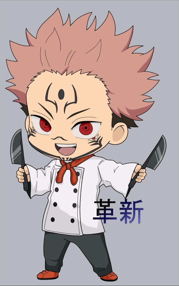 Hình Sukuna chibi sự kết hợp hoàn hảo giữa ngầu và dễ thương