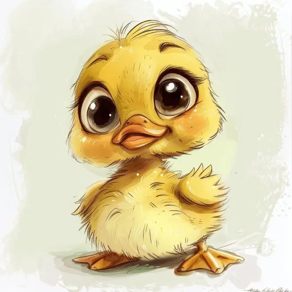 Tải ngay bộ hình nền vịt cute chibi siêu đáng yêu