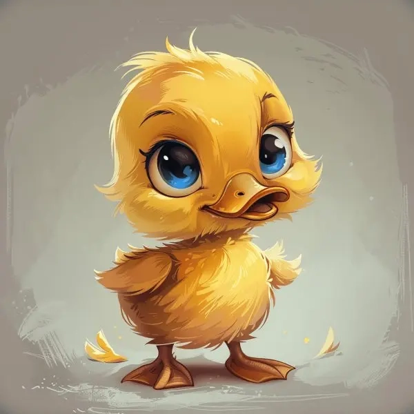 Học ngay cách vẽ con vịt chibi cực đơn giản