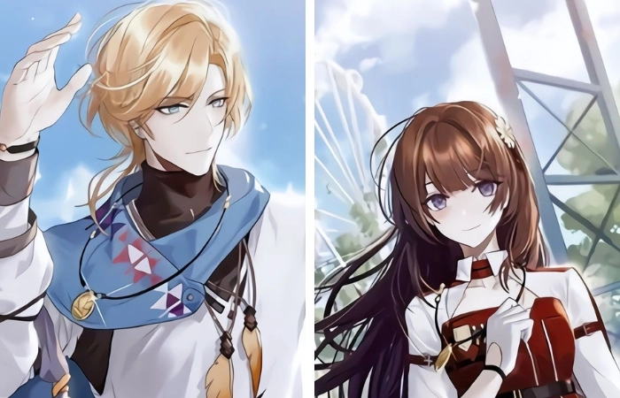 Ngọt ngào từ ánh nhìn hình ảnh anime cặp đôi nam nữ