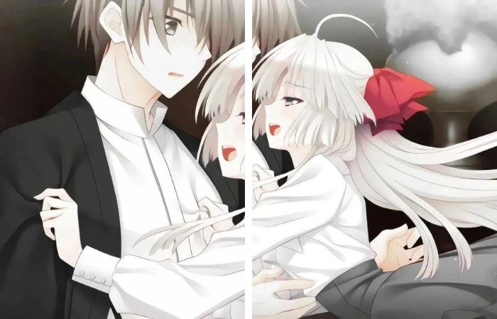 Đôi bạn trẻ trung hình ảnh anime cute cặp đôi