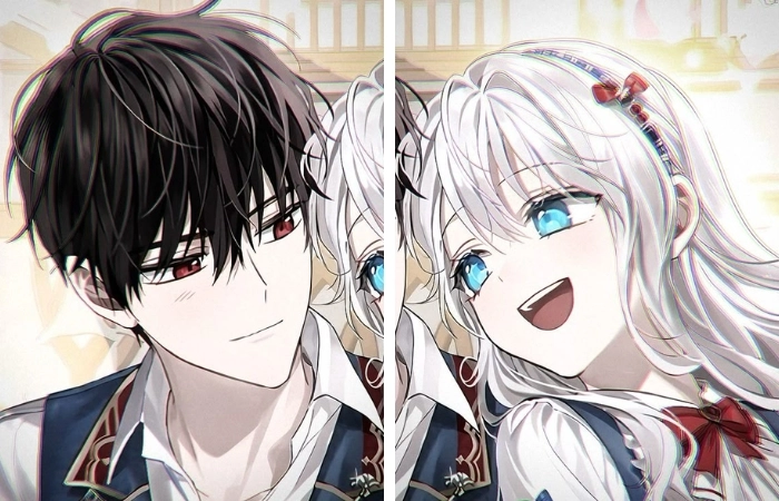 Xứng đôi vừa lứa hình anime cute đôi