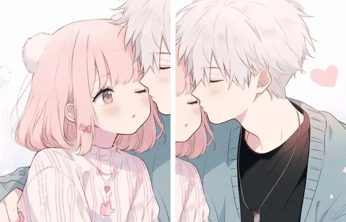 Nhìn là yêu ngay chibi cặp đôi đáng yêu
