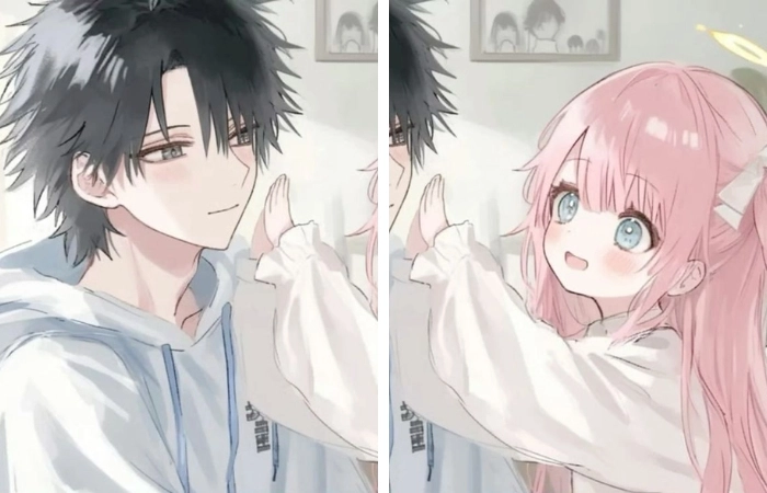 Ngọt ngào siêu cấp hình ảnh anime chibi cặp đôi dễ thương